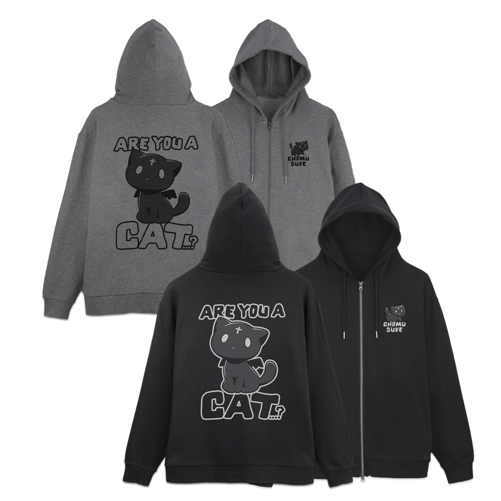 この素晴らしい世界に祝福を!_XXLサイズ_ちょむすけ ジップパーカー Ver.4.0/MIX GRAY