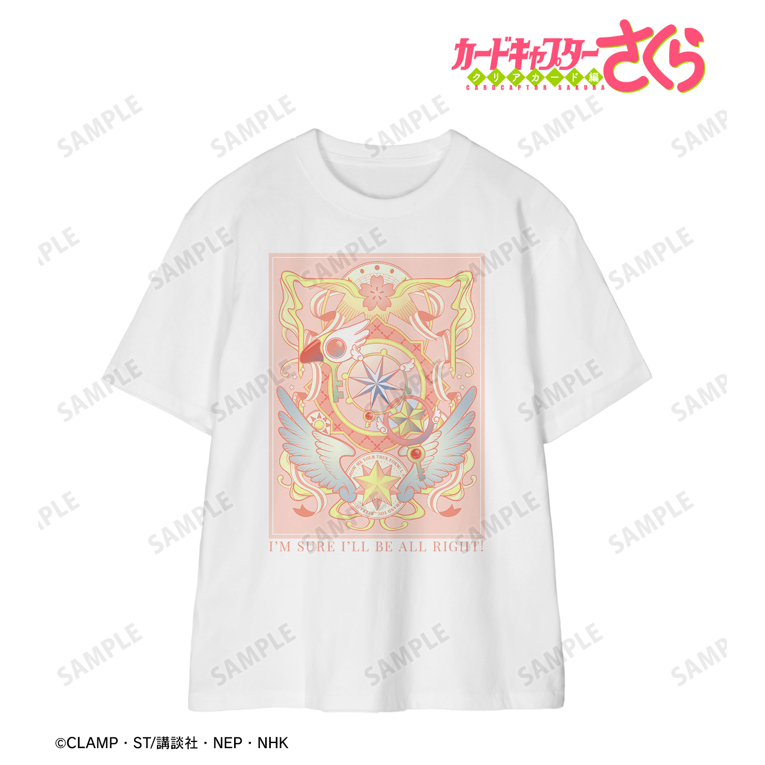 カードキャプターさくら クリアカード編_(サイズ/M)_鍵モチーフ Tシャツレディース
