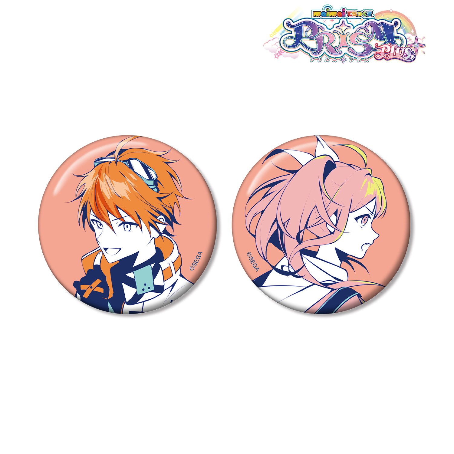 maimai でらっくす PRiSM PLUS_アスク&エムブラ 缶バッジ2個セット