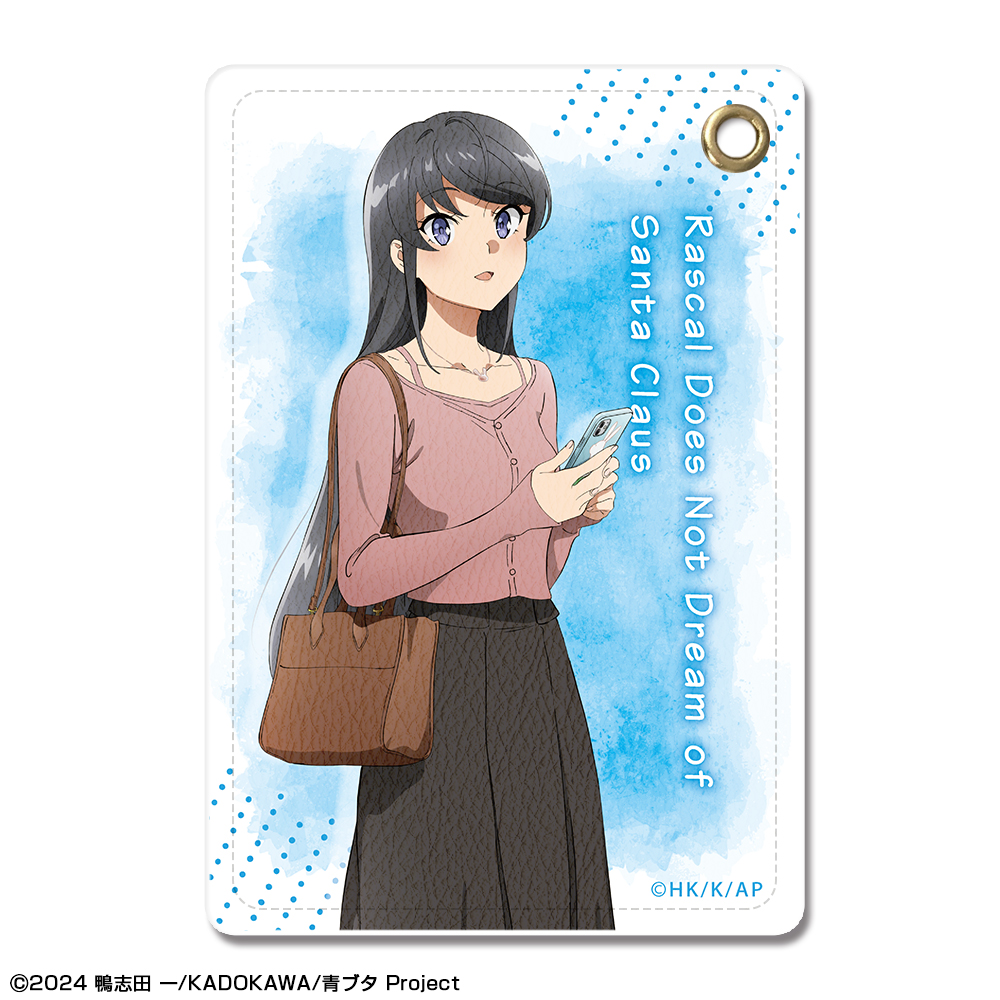 青春ブタ野郎はサンタクロースの夢を見ない_レザーパスケース デザイン01(桜島麻衣)