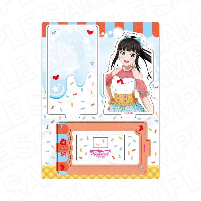 ラブライブ!サンシャイン!!_レイヤーアクリルスタンド 黒澤ダイヤ Cafe party ver.
