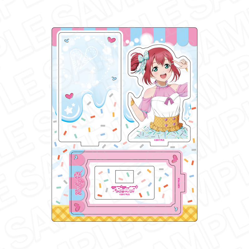 ラブライブ!サンシャイン!!_レイヤーアクリルスタンド 黒澤ルビィ Cafe party ver.