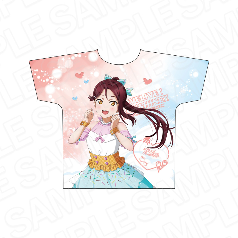 ラブライブ!サンシャイン!!_フルグラフィックTシャツ 桜内梨子 Cafe party ver.