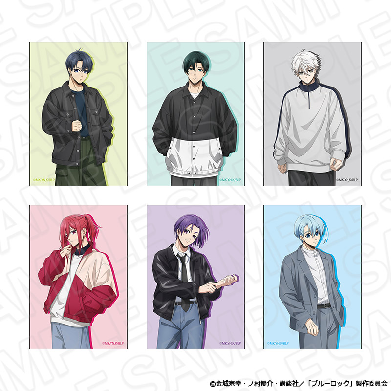 ブルーロック_スクエアマグネット(ブラインド) casual ver.　【コンプリートOPP／6個入り】