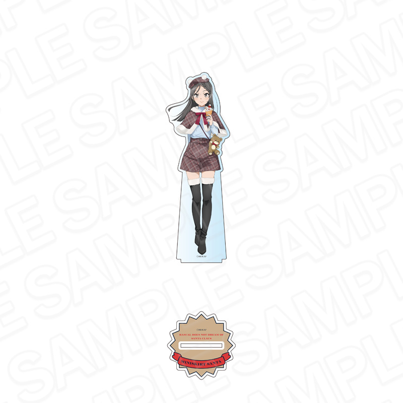 青春ブタ野郎はサンタクロースの夢を見ない_デカアクリルスタンド ミニスカサンタ 遊園地 ver.