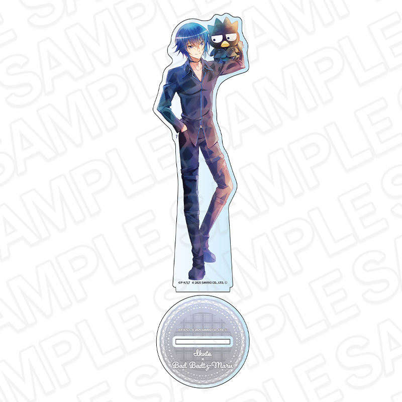 しゅごキャラ!×サンリオキャラクターズ_デカアクリルスタンド PALE TONE series 月詠イクト×バッドばつ丸