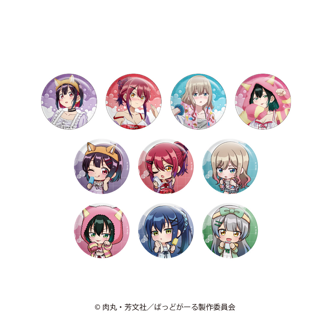 ばっどがーる_ランダム缶バッジ【BOX/10個入り】