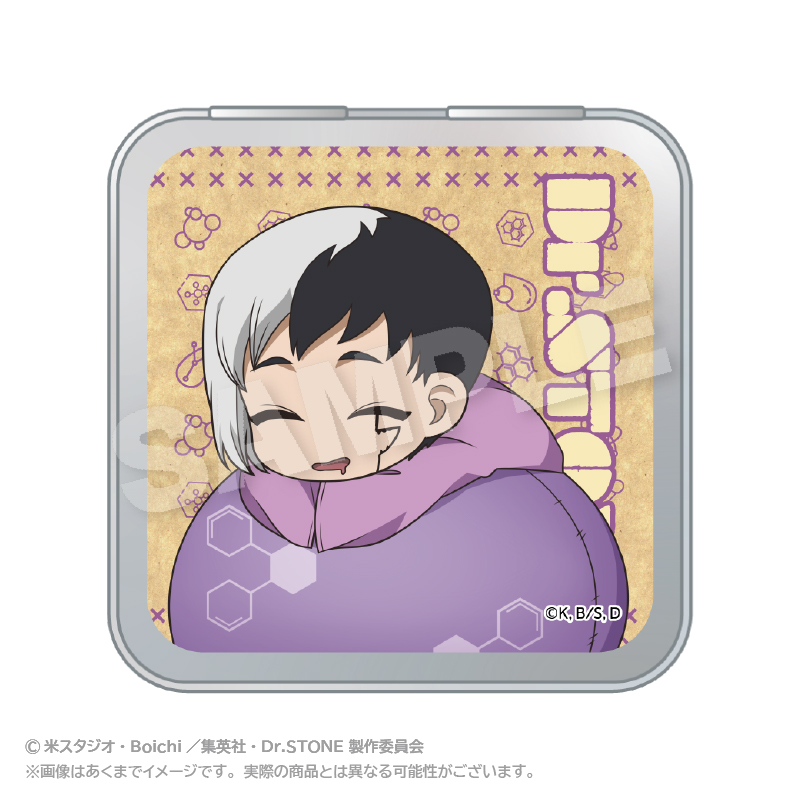 Dr.STONE_ふわみん缶ケース あさぎりゲン