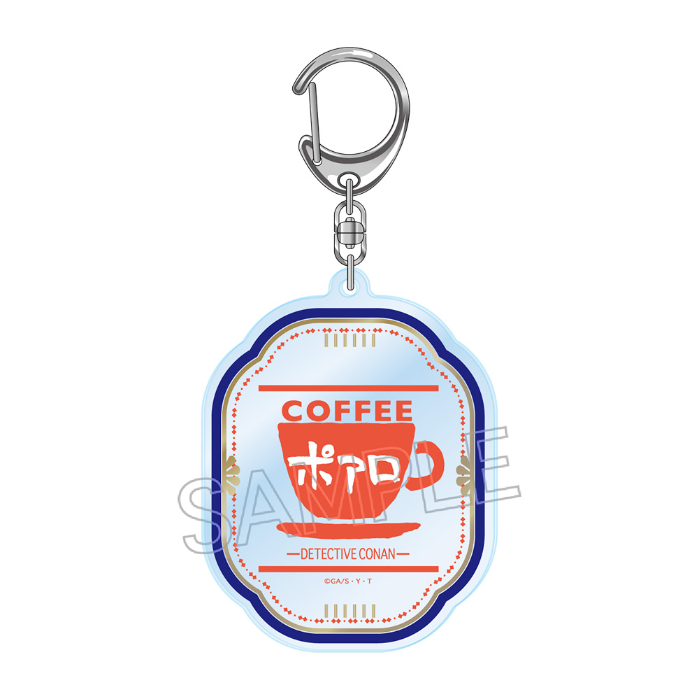 名探偵コナン_喫茶ポアロシリーズ 箔押しアクリルキーホルダー エプロンロゴ