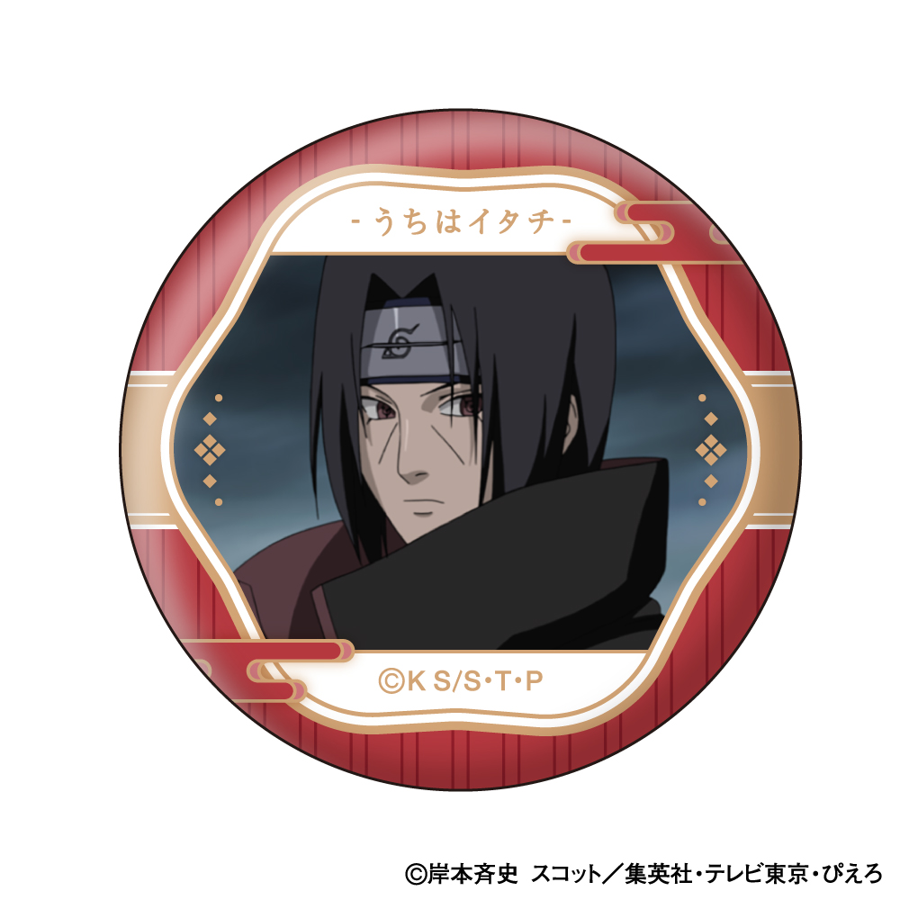 NARUTO-ナルト- 疾風伝_うちはイタチ 顔コレ缶バッジ【BOX／10個入り