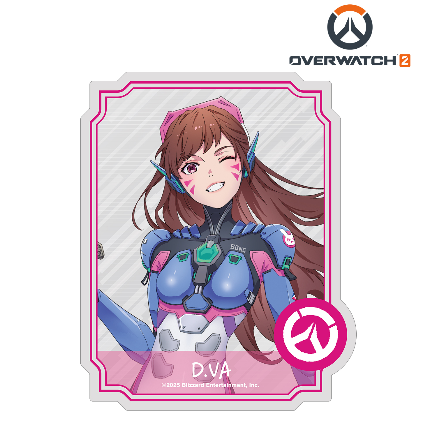 オーバーウォッチ 2_メレさんイラスト D.Va ダイカットステッカー