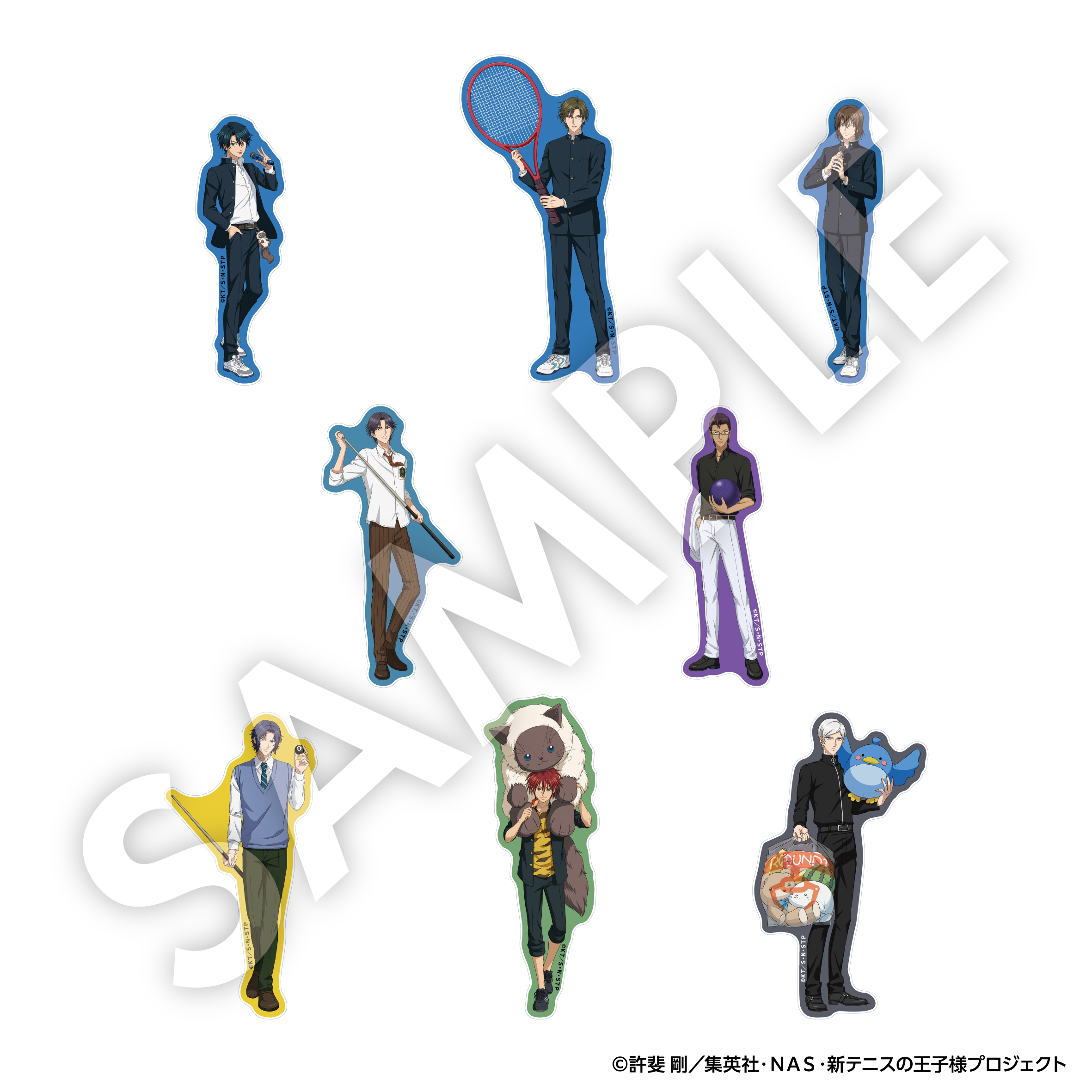 新テニスの王子様_アクリルバッジVol.4 全8種 【コンプリートOPP／8個入り】