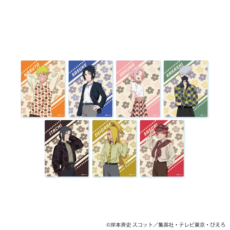 NARUTO-ナルト- 疾風伝_ミニアクリルプレート06/ニューレトロver. コンプリートセット(全7種)(描き下ろしイラスト)【コンプリートセット/7個入り】