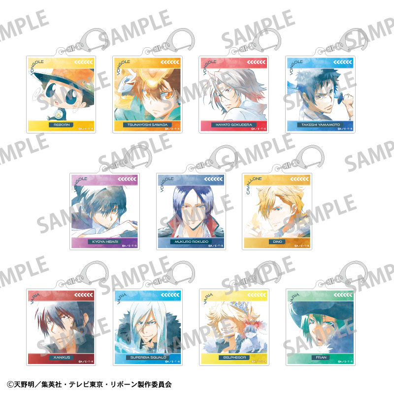 家庭教師ヒットマンREBORN！アクリルキーホルダーコレクション全16種類セット 家庭教師ヒットマン REBORN！ スタンド付きアクリルキーホルダー