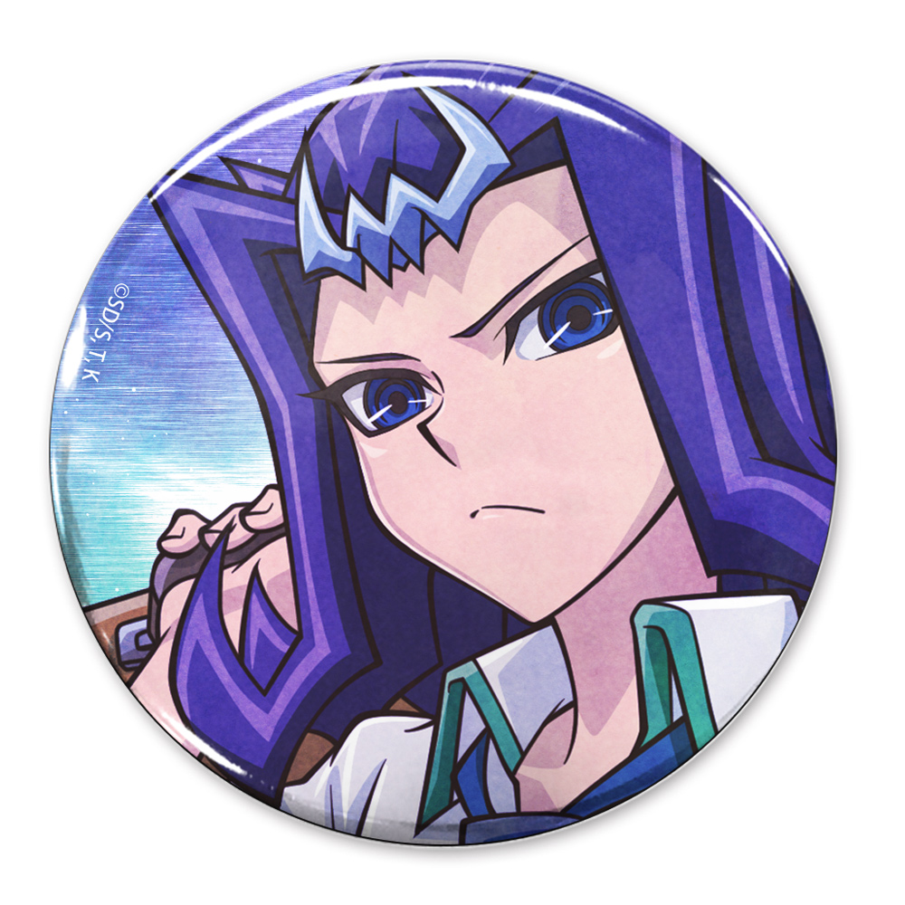 遊☆戯☆王ZEXAL_描き下ろし 神代凌牙 65mm缶バッジ オフモードの決闘者Ver.