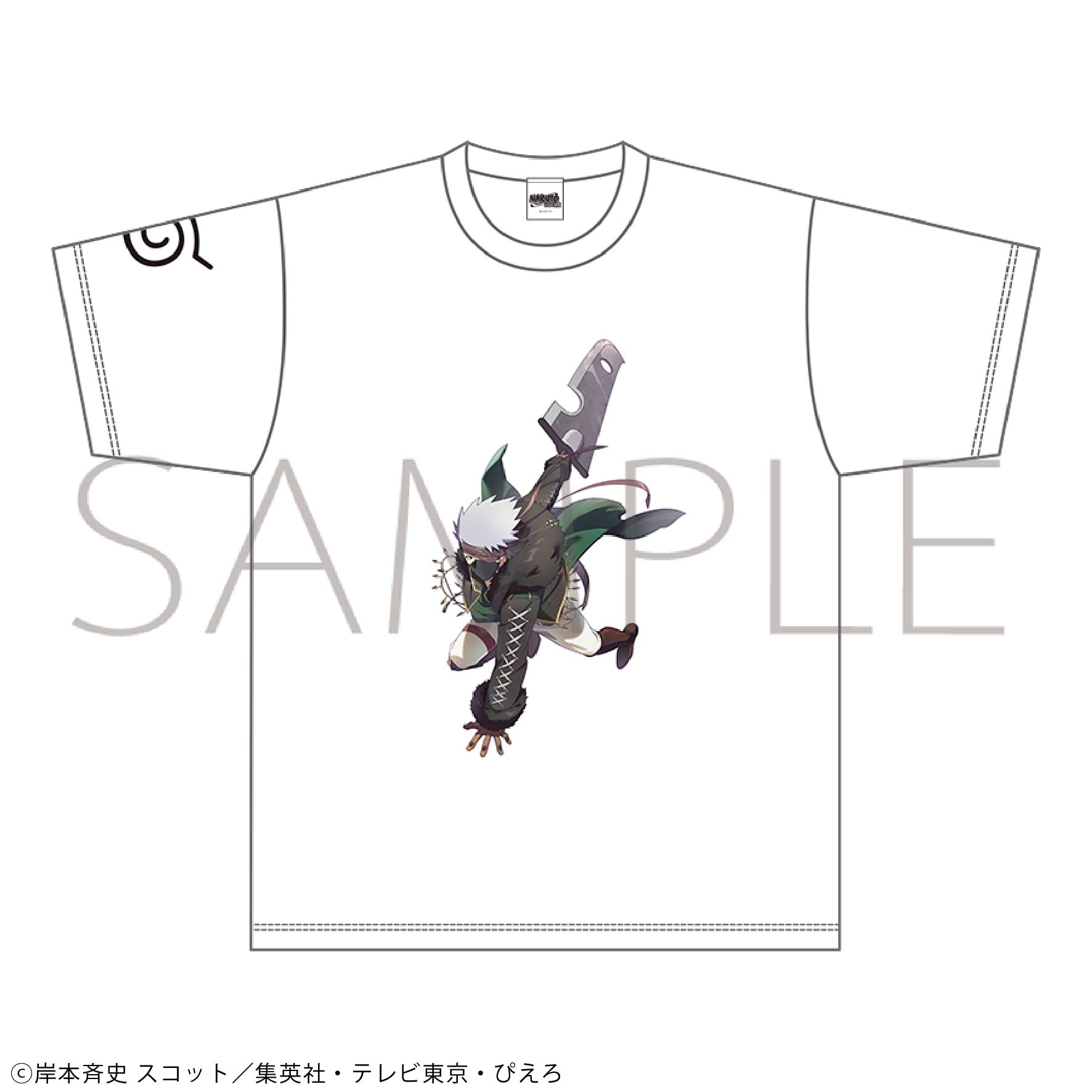 NARUTO?ナルト? 疾風伝_Lサイズ_Tシャツ／はたけカカシ　忍伝冒険譚