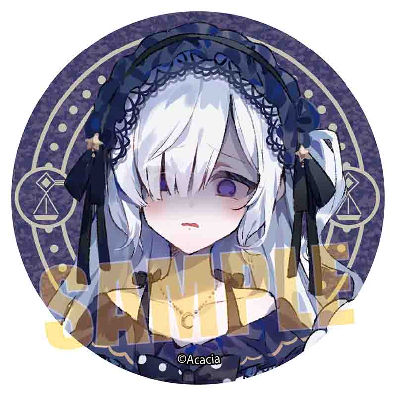 魔法少女ノ魔女裁判_グリッター缶バッジ 夏目アンアン