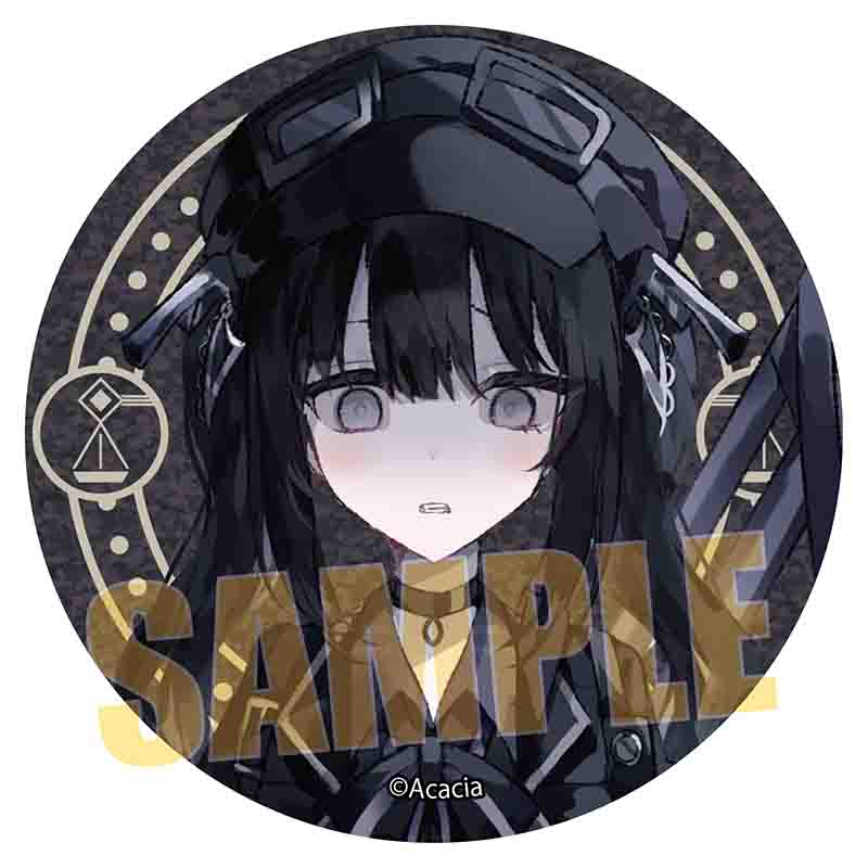 魔法少女ノ魔女裁判_グリッター缶バッジ 黒部ナノカ