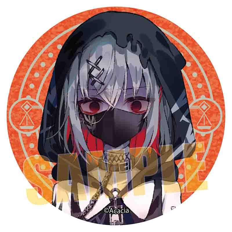 魔法少女ノ魔女裁判_グリッター缶バッジ 紫藤アリサ | 魔法少女ノ魔女