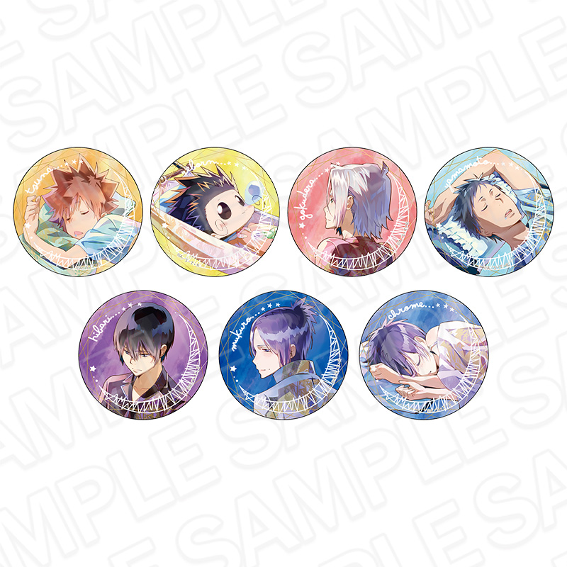 家庭教師ヒットマンREBORN!_オーロラカンバッジ(ランダム) PALE TONE series A night ver.【コンプリートOPP／7個入り】
