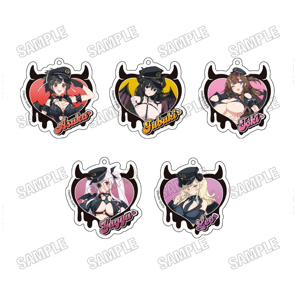 閃乱カグラ_描き下ろしアクリルキーホルダーコレクション【デビルポリスver.】【コンプリートBOX／5個入り】