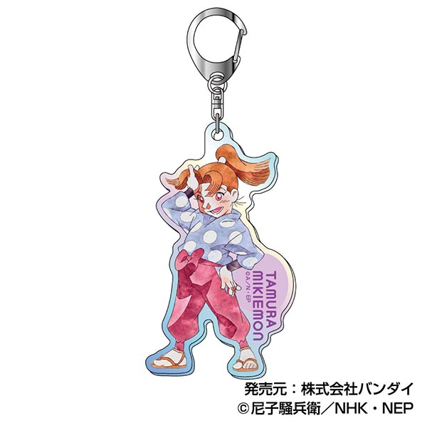 忍たま乱太郎 雷蔵 三郎 ナンジャ オーロラキーホルダー 忍たま乱太郎