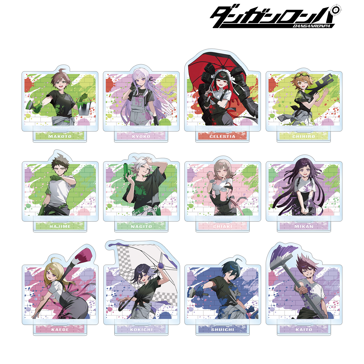 ダンガンロンパシリーズ_さくしゃ2さんイラスト ペイントスタイルver. トレーディングアクリルスタンド(単位/コンプリートBOX)【BOX／12パック入り】