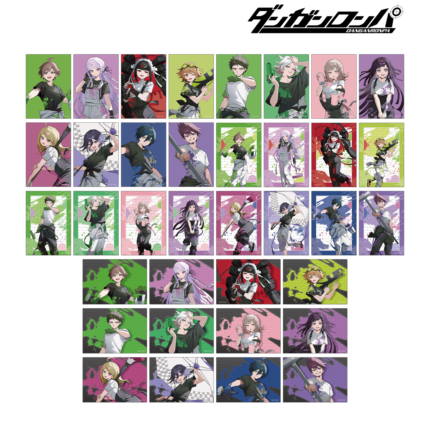 ダンガンロンパシリーズ_さくしゃ2さんイラスト ペイントスタイルver. トレーディングブロマイド(単位/コンプリートBOX)【BOX／36パック入り】