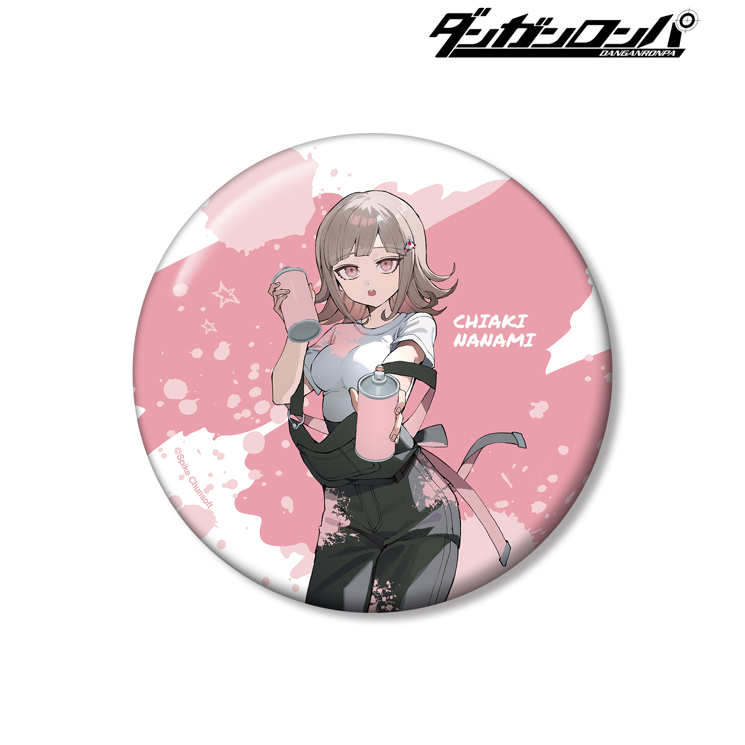 ダンガンロンパシリーズ_さくしゃ2さんイラスト 七海千秋 ペイントスタイルver. 100mm缶バッジ