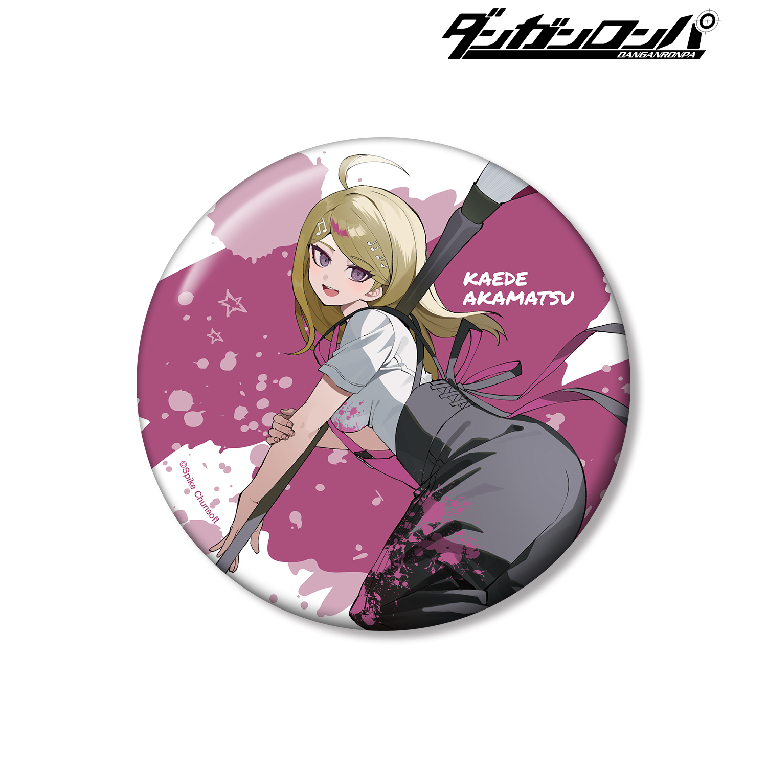 ダンガンロンパシリーズ_さくしゃ2さんイラスト 赤松楓 ペイントスタイルver. 100mm缶バッジ