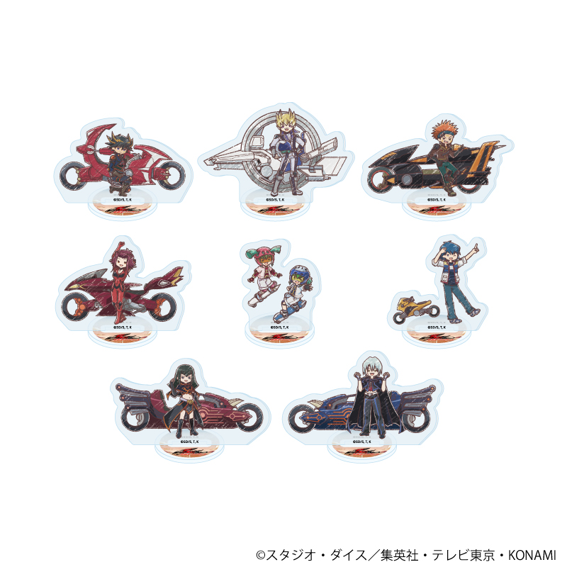 遊☆戯☆王5D's_アクリルぷちスタンド06/コンプリートセット(全8種)(レトロアートイラスト)【コンプリートセット/8個入り】	