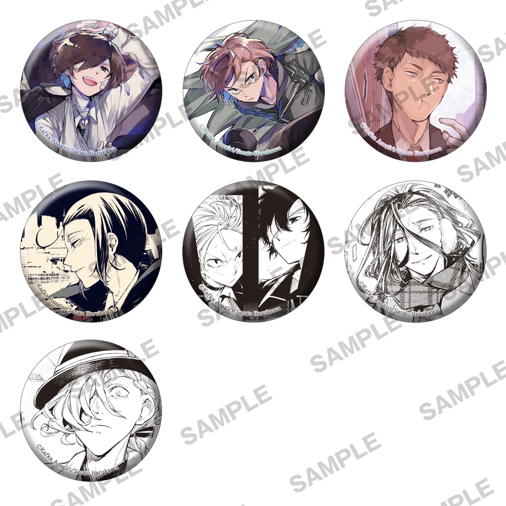 文豪ストレイドッグス_トレーディングホログラム缶バッジ novels