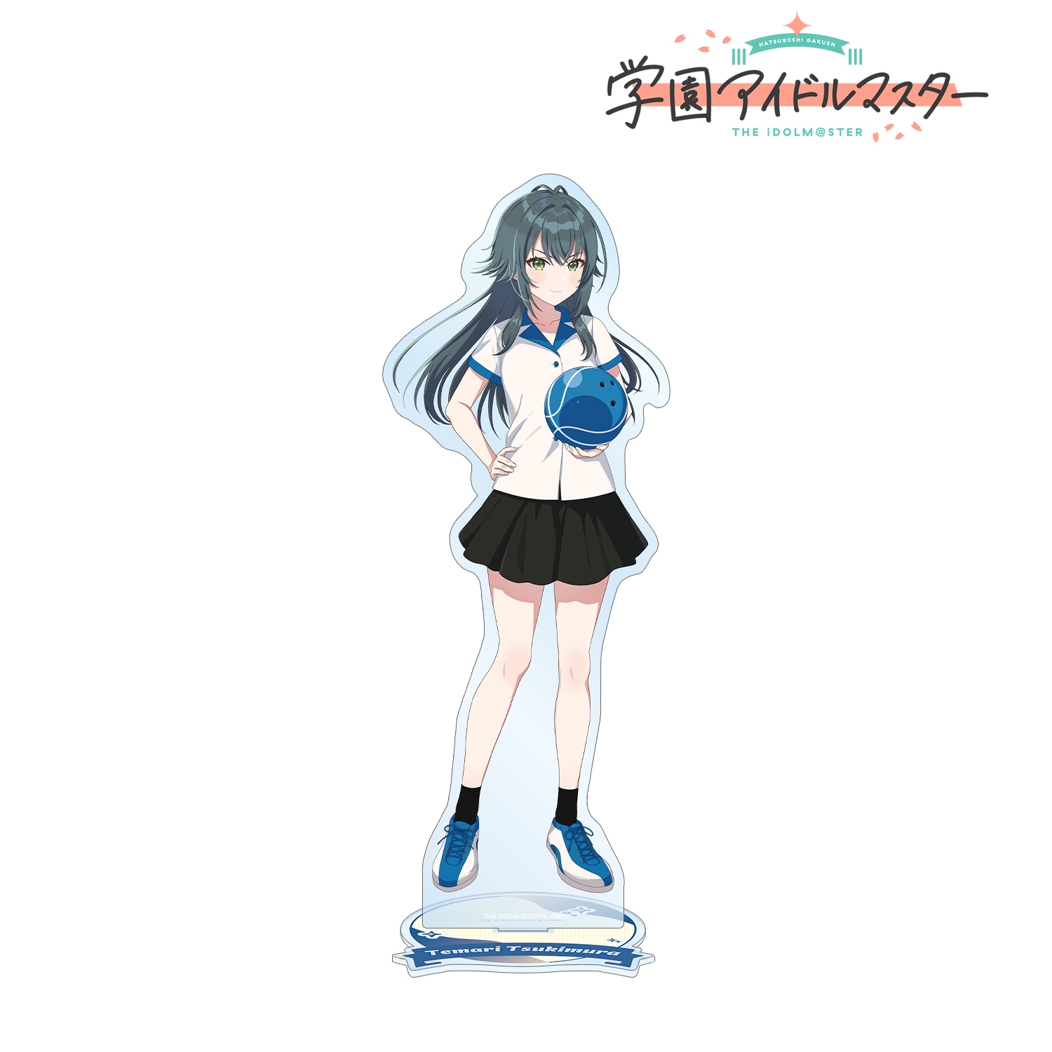 学園アイドルマスター_描き下ろし 月村手毬 ボウリングシャツver. 特大アクリルスタンド