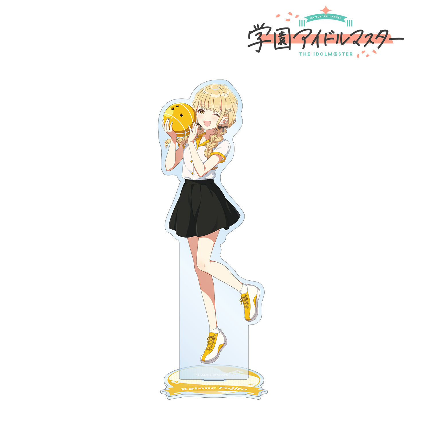 学園アイドルマスター_描き下ろし 藤田ことね ボウリングシャツver. 特大アクリルスタンド