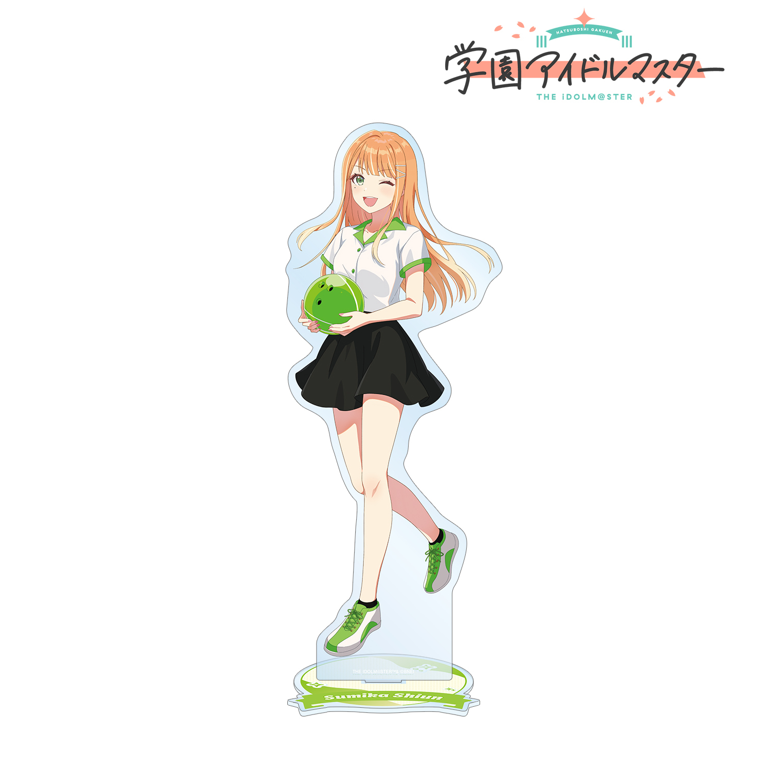 学園アイドルマスター_描き下ろし 紫雲清夏 ボウリングシャツver. 特大アクリルスタンド