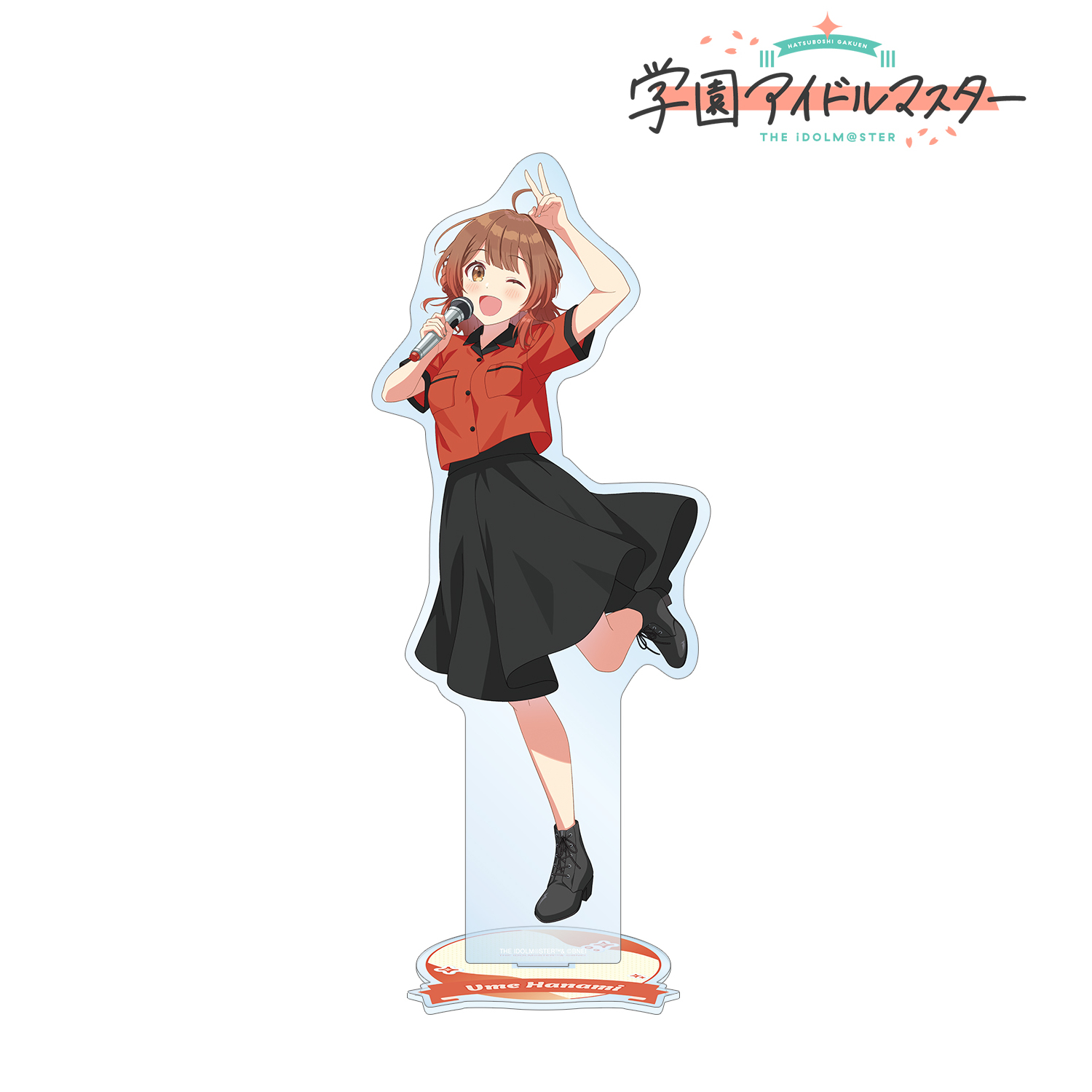 学園アイドルマスター_描き下ろし 花海佑芽 ボウリングシャツver. 特大アクリルスタンド