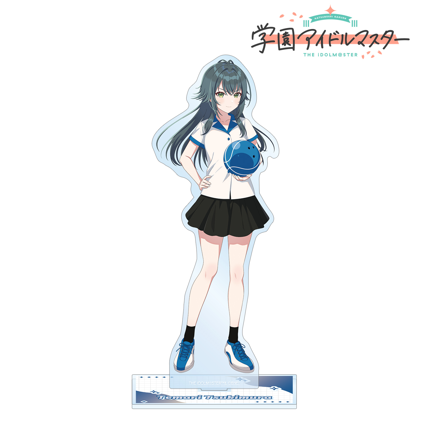 学園アイドルマスター_描き下ろし 月村手毬 ボウリングシャツver. BIGアクリルスタンド