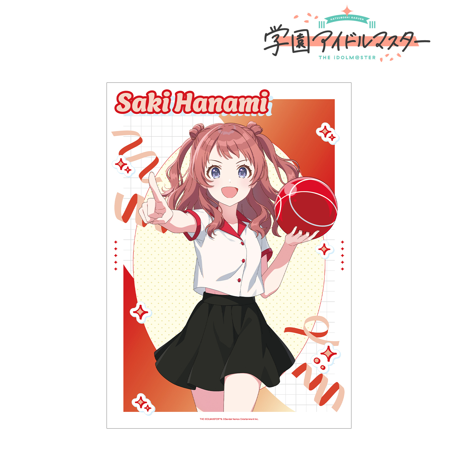 学園アイドルマスター_描き下ろし 花海咲季 ボウリングシャツver. A3マット加工ポスター