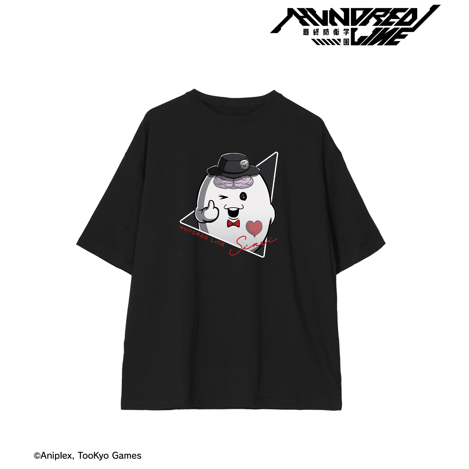 HUNDRED LINE -最終防衛学園-_(サイズ/M)_BIGシルエットTシャツ SIREIユニセックス