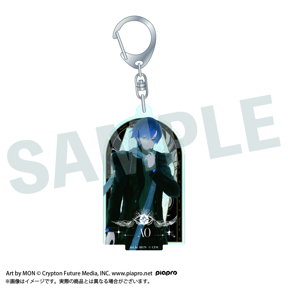 STEAKA 『ヲチラレ』 初音ミク × オバケン_アクリルキーホルダー アオ