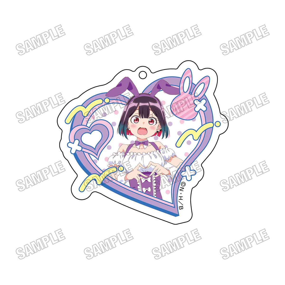 ばっどがーる_描き下ろしアクリルキーホルダー【バニーver.】?優谷 優