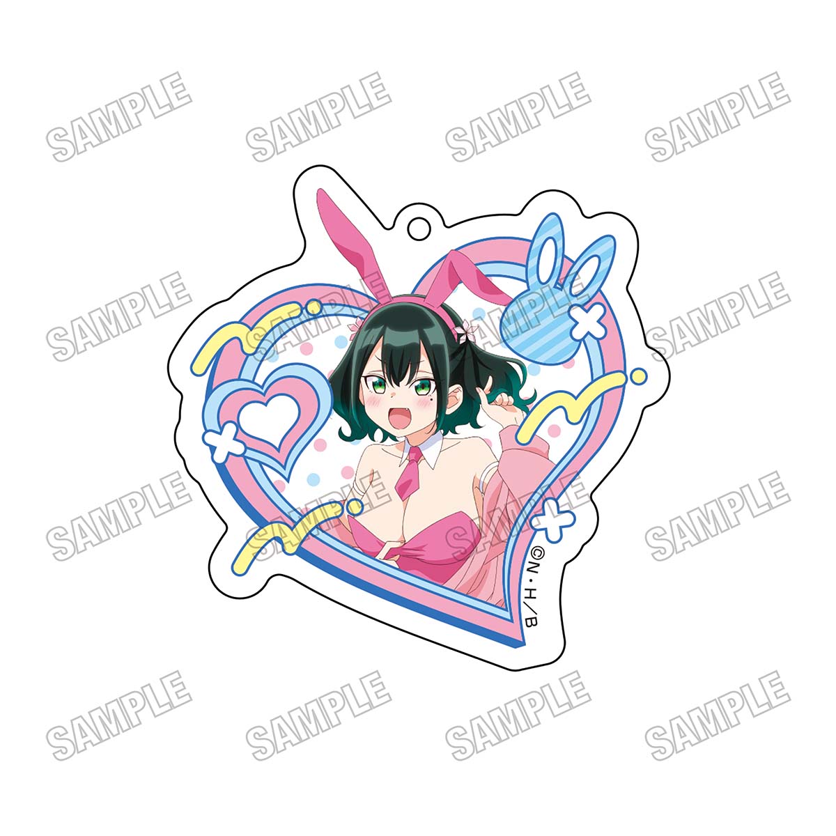 ばっどがーる_描き下ろしアクリルキーホルダー【バニーver.】?瑠璃葉 るら