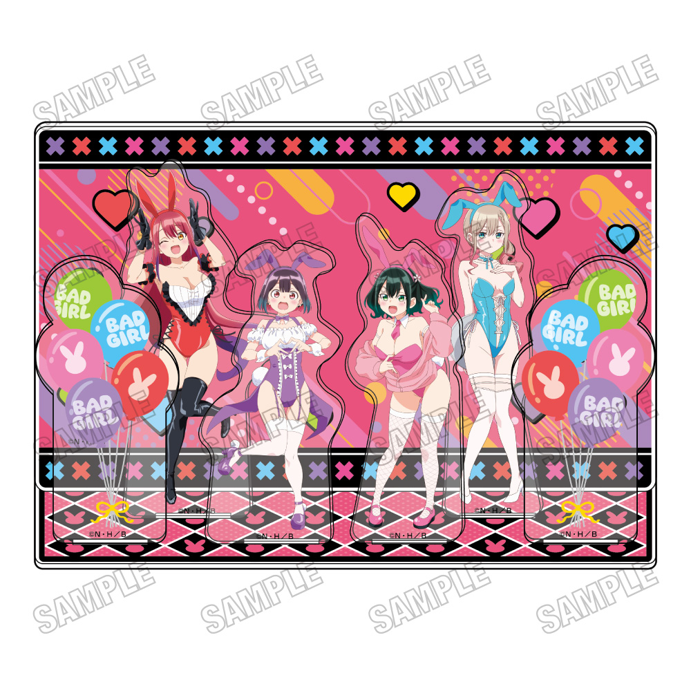 ばっどがーる_描き下ろしアクリルジオラマ【バニーver.】