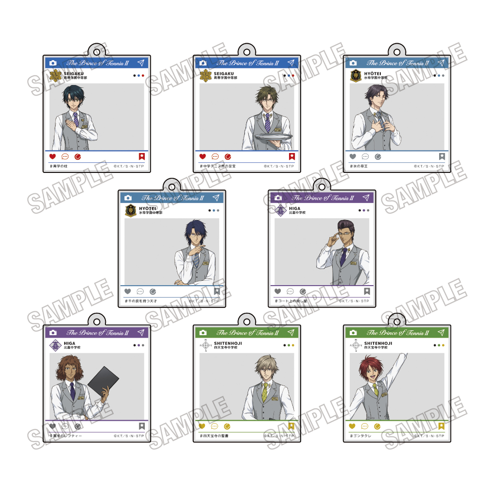 新テニスの王子様_描き下ろしアクリルキーホルダーコレクション【ホテルマンver.2】　【コンプリートBOX／8個入り】