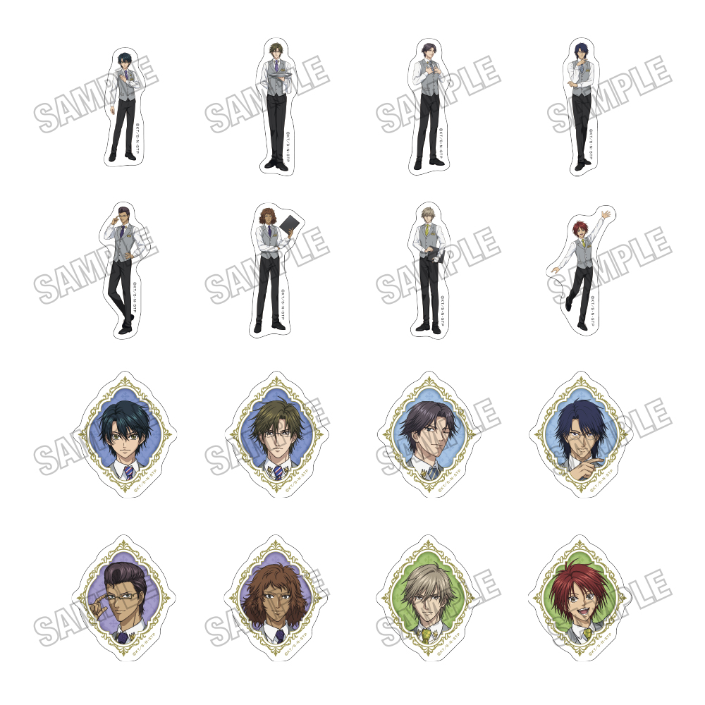 新テニスの王子様_描き下ろしステッカーコレクション【ホテルマンver.2】　【コンプリートBOX／16パック入り】