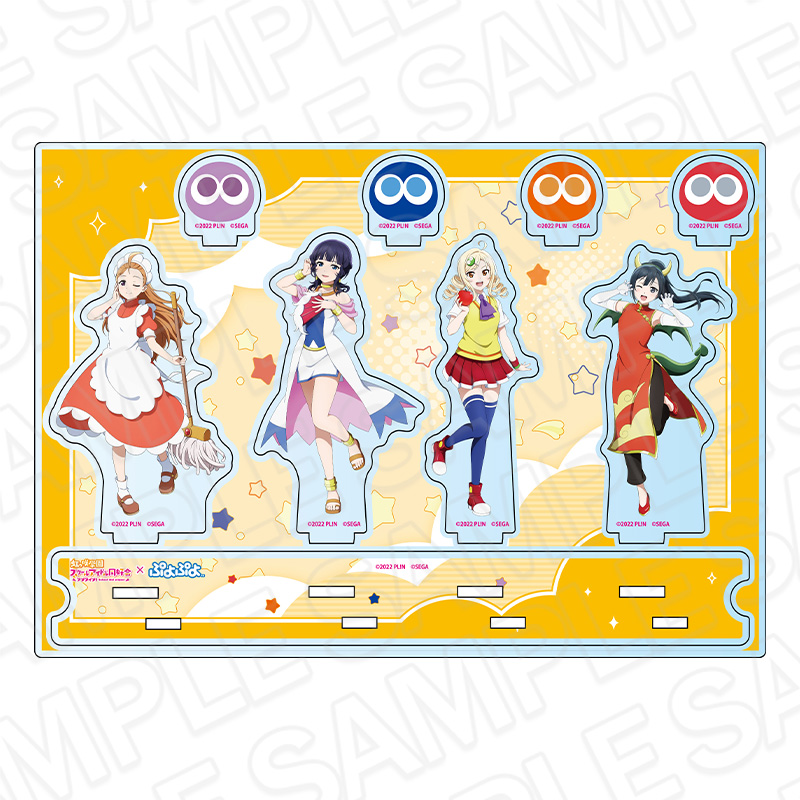 ラブライブ!虹ヶ咲学園スクールアイドル同好会×ぷよぷよ_アクリルジオラマ B