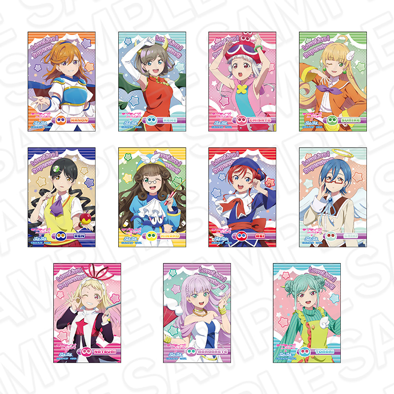 ラブライブ!スーパースター!!×ぷよぷよ_スクエアカンバッジ　【コンプリートOPP／11個入り】