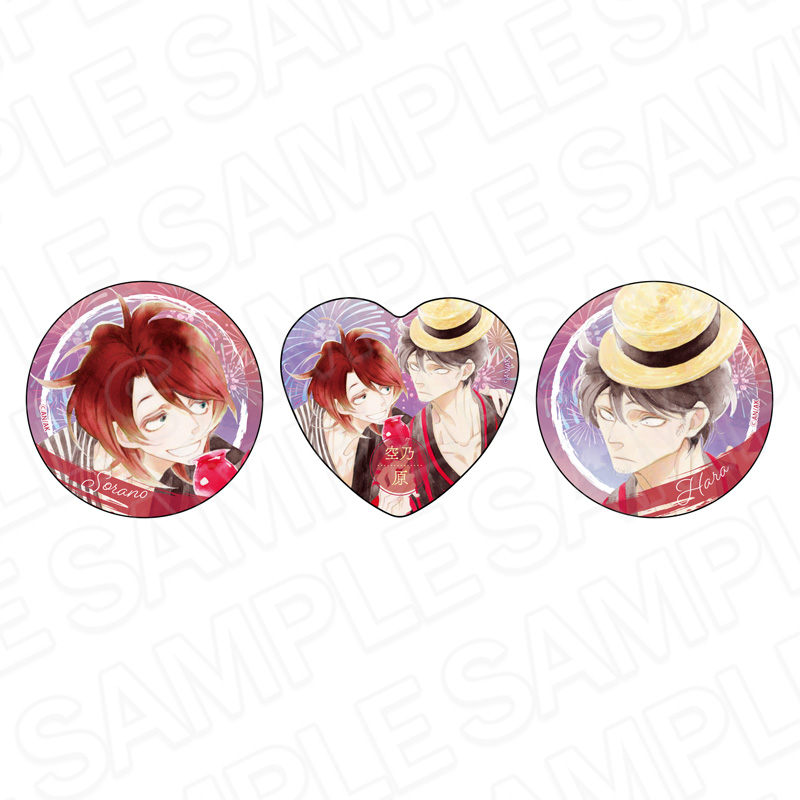 同級生シリーズ_ホログラムカンバッジセット 原学&青砥空乃 夏祭り ver.
