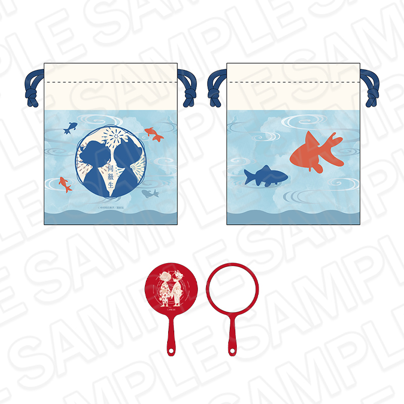 同級生シリーズ_巾着&手鏡セット 夏祭り デフォルメ ver.