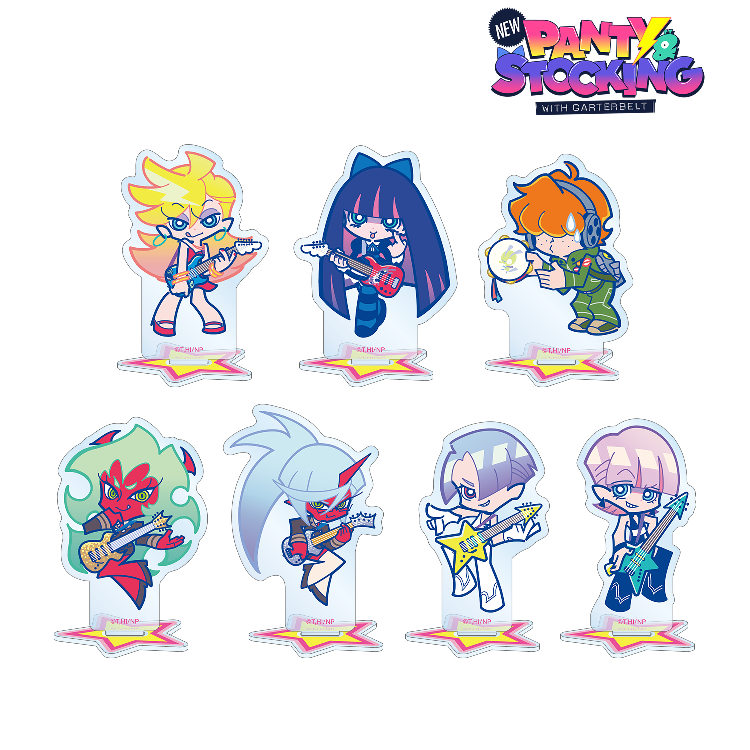 New PANTY ＆ STOCKING with GARTERBELT_F*Kaoriさんイラスト ロックver. トレーディングアクリルスタンド(単位/コンプリートBOX)【BOX/7パック入り】